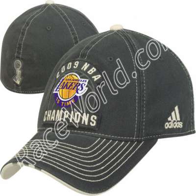 Race World: Basketball: NBA Adidas Men's Hats: adidas Los Angeles Lakers  Charcoal 2009 NBA Champions Locker Room Flex Fit Hat::Celebrate your Los  Angeles Lakers' 2009 NBA Championship victory with this official Locker